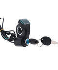 Thumb Throttle With Key Lock For Electric Bikes And Scooters 24V To 72V Power Switch With Real Time Voltage Display 22mm
