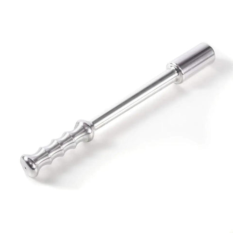 Aircraft Grade Aluminum Tire Thumper 6061 Heavy Duty Tire Checker With Solid Machined Construction And Non Slip Grip Fifteen And Three Quarters Inch Length One Point Seven Five Inch Diameter Lightweight One Lb Eleven Oz Built For Truckers
