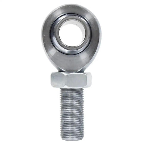 Beefy 3/4-16 Chromoly Heim Joints Kit With 5/8 Bore Left And Right Hand Threads Includes Jam Nuts Heat Treated And Hard Chrome Plated For Tough Auto Builds And Off Road Projects, single rod end with jam nut