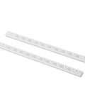 Durable Plastic Gear Kit With Pulleys Belts And Crown Gears for DIY Models and Robotics showing white rack gears, 75 varieties gear set