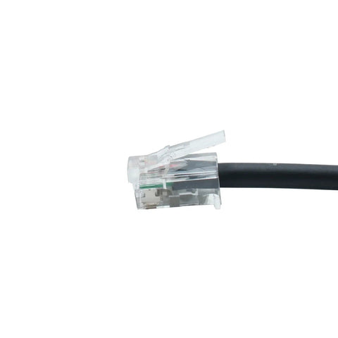 Replacement Handheld Mic Cable For Yaesu Radios Stretchable 24 Inch Mic Cord RJ-11 Connector Detail