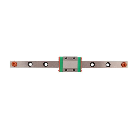 Mini Linear Motion Rail 9mm Wide Block For Small Equipment, Ball Retainer Design, Easy Lubrication System, top view