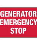 Emergency Stop Safety And Compliance Tin Sign For Machines OSHA And ANSI Approved Machine Warning Metal Sign 8 By 12 Inch