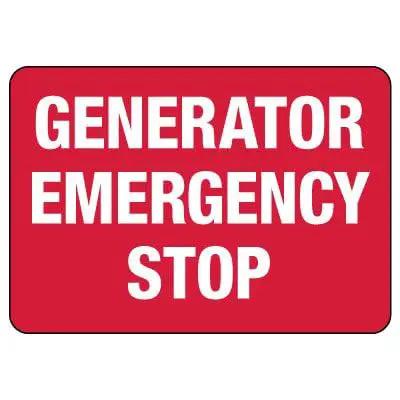 Emergency Stop Safety And Compliance Tin Sign For Machines OSHA And ANSI Approved Machine Warning Metal Sign 8 By 12 Inch