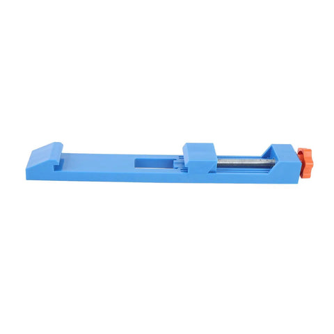 Jiawu Adjustable Circular Saw Base Guide Rail Lightweight Durable ABS Clamp For 4 To 6 Inch Woodworking Precision Cutting Tool Kit Sturdy Electric Power Accessory Job Site Ready Upgrade, blue adjustable clamp base.