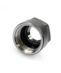 Get This Heavy Duty 2Pc CNC ER OzNut Collet Set With High Hardness And Amazing Impact Resistance Perfect For Your Drill Lathe Or Grinder Machine Making Quick Work Of Any Task. Close up of CNC ER collet with shiny black finish.