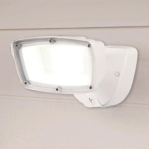 Single Head Outdoor Integrated LED Flood Light With Selectable Color Temperature From 3000K Soft To 5000K Daylight, wall mounted