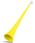 24 Inch Collapsible Stadium Horn for Loud Crowd Cheering, ABS Air Horn Noise Maker, Bright Yellow, extended view