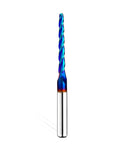 1 Degree Tapered Ball Nose CNC Router Bit Pro Grade Rugged Solid Carbide End Mill Spiral Up Cut For 2D And 3D Carving