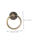 8 Pack Old School Vintage Metal Drop Ring Drawer Pulls Zinc Alloy Handles For Dressers And Cabinets Antique Style Knob