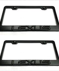 2-Pack Stainless Steel Raised 3D Emblem License Plate Frame With Rust Proof Bolts And Caps, Weather Resistant Tag Cover Fits Lexus