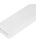 Rugged Cable Management Raceway With Adhesive Tape And Cover, 1 1/4 Inches Wide, 3 Feet Long, hides up to 12 cables, PVC wall duct.