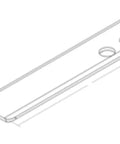 Choreograph 14 Inch Floating Shower Shelf In Bright Polished Silver For Quick Water Drainage Removable With Built In Razor Hanger