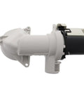 Washer Drain Pump Assembly 120V 80W 1.4A With Diverter Flapper Replacement For Washing Machines Replaces AP6031233 PS11766082, side view