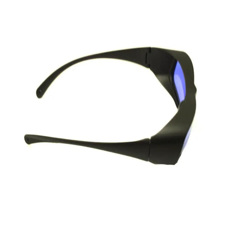 Kickass Laser Safety Glasses Optical Density Four Plus For 585 And 595 Nm Pulsed Dye Lasers Clear Polycarbonate Lenses side view design