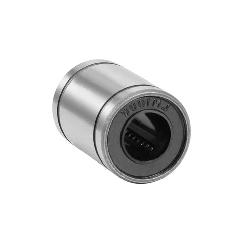 LM10UU Linear Ball Bearings 10mm Bore 19mm OD 29mm Length 2 Pcs Double Sealed side view of a bearing.