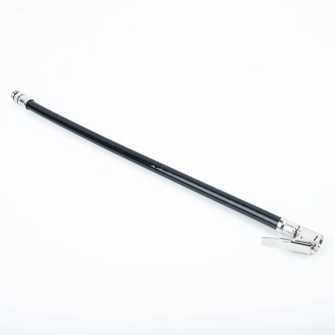 Upgrade Your Garage Game With Flexible Rubber Air Hose For Tire Inflator 15 Inch Length Solid Lock On Clip For Car Truck Suv Compressor Stop Air Leaks And Making Filling Wheels Quick Simple To Save Effort For Owners Driving Daily Around Here. 15-inch black rubber air hose with metal lock-on clip