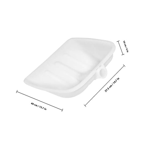 Lightweight Plastic Shovel Head Replacement For Grain Handling And Snow, Portable Polypropylene Farm Tool For Outdoor Cleanup, Easy To Carry And Versatile Shovel Head, 40x37.5x10 cm
