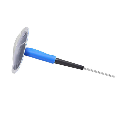Badass 24 Pack Mushroom Plug Patch For Tubeless Tire Repair High Strength Rubber Universal Tire Puncture Seal Gum With Steel Nail Heavy Duty Fix For Car Motorcycle Ev No Sweat Permanent 36X4mm showing a mushroom plug with a blue handle.