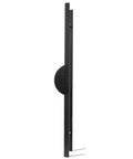 Double Sided Solid Aluminum Door Handle For Entry Doors 40 60 80 100 120 Cm Long Push Pull Handle For Apartments Villas Offices Glass And Wood Doors Black Finish Rust Resistant Easy Install, side view