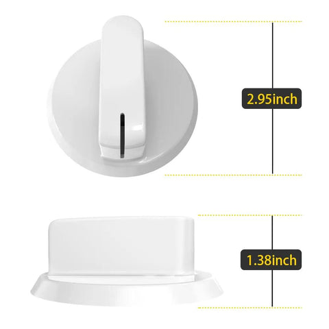 Must Have Replacement Dryer Timer Knob Assembly For Compatible Dryers Model WE03X25285 Replacement For AP6032623 And PS11763058 White
