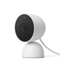 Indoor Nest Security Camera 1080p Wired 2nd Generation Snow Color With Smart Motion Detection That Distinguishes People Pets And Vehicles And Sends Alerts No Sub Required