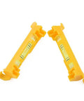 Hanging For Spirit Level Set 2 Pack Hanging For Spirit Level, two compact yellow bubble levels for precise alignment.