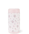 Slim Can Cooler For 12 Oz Cans, Stainless Steel Insulated Can Holder floral pink design