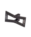 Big League Woodworking Dovetail Marker Jig Template For Crisp Tapered Joints featuring precise etched angles in black aluminum.