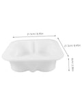 White Concrete Paver Mold For Pathways And Patios Easy To Use Stepping Stone Molds, 21.5cm dimensions, PP material