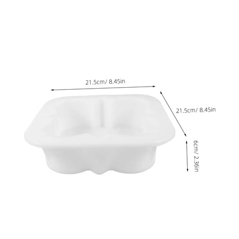 White Concrete Paver Mold For Pathways And Patios Easy To Use Stepping Stone Molds, 21.5cm dimensions, PP material