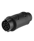 Type 1 To GBT EV Charger Adapter Supports 32 Amp 7 Point 4 Kw For Chinese Electric Vehicles Portable J1772 Wall Connector Converter, close-up view of the connector.