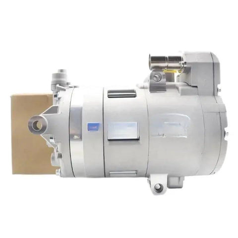 Heavy Duty Air Conditioning Compressor Slick Closed Loop Design For Bmw I3 And I8 Electric Hybrid Models side view showing metallic housing and fittings.
