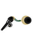 Water Powered Backup Sump Pump for Basement Flood Prevention Automatic Backup During Power Outages No Electricity or Battery Needed Compact Unit That Fits 18 Inch Basins or Larger Operates at 40 PSI and Up, shown from side view.
