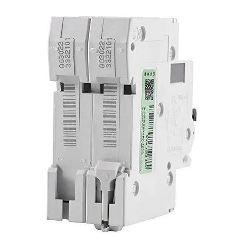 Two Pole 250V DC Miniature Circuit Breaker for Solar PV and Grid Systems DIN Rail Mount Quick Trip DC Breaker 63A