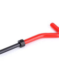 M10x1.25 Stainless Steel Rethreading Tap Set All-In-One 17-Piece thread repair kit component featuring a red L-shaped handle tool.