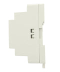 60W 24V DIN Rail Power Supply, Single Output AC DC Switching PSU DR-60-24, rail-mounted white aluminum case side view