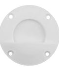 Transom Drain Valve For Boats, Nylon Scupper Drain With Deck Mounted Bung Stopper, Water Tight Boat Drain Valve, Top View