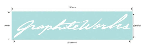 Graphite Works Cutting Sheet White For Rod Workshop, 11.6 By 2.8 Inch Cut-Out Surface With 11.2 By 2.4 Inch Logo Area