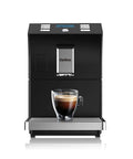 Level Up Your Coffee Game With This Fully Automatic Espresso Machine Built In Grinder And Milk Frother 15 Bar Pressure Coffee Maker with brewed coffee.