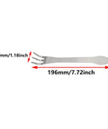 Stainless Steel Three Prong Root Rake For Bonsai Soil Aerator Potted Plant Oxygenator Weed Removal Tool 200mm Silver