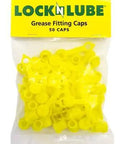 Grease Fitting Caps 50 Count Yellow Must Have For Any Mechanic Fits All Standard SAE And Metric Fittings With Integrated Collar