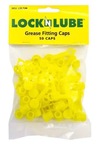 Grease Fitting Caps 50 Count Yellow Must Have For Any Mechanic Fits All Standard SAE And Metric Fittings With Integrated Collar