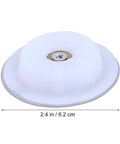 Bathtub Stopper for 40-45mm Holes Stainless Steel with Silicone Seal, 2.4in diameter, top view showing material and design.
