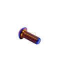 Badass Gr5 Aviation Grade Titanium Screws M8 X 20 mm Iso7380 Button Head Hex Socket Cap Bolts In Slick Burnt Blue Finish