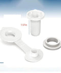 Camping Cooler Drain Stopper Kit With 1 Inch And 1.5 Inch Shaft Lengths Leak Proof PP Plastic Replacement With Washers