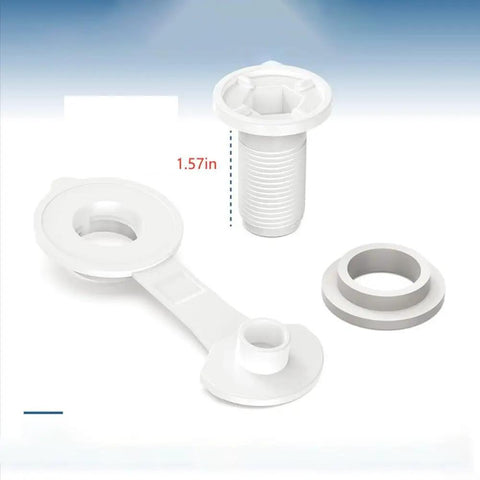 Camping Cooler Drain Stopper Kit With 1 Inch And 1.5 Inch Shaft Lengths Leak Proof PP Plastic Replacement With Washers