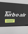 Heavy Duty Kickass Commercial Kitchen Workhorse Upright Refrigerator Featuring Rock Solid Construction logo and natural refrigerant label