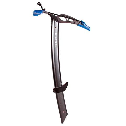 Falk Ice Axe With Chromoly Steel Head, Anodized Aluminum Shaft, Dual Textured Grip, Pick And Adze, Steel Grey 45cm