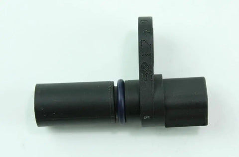 OEM Camshaft Position Sensor Replacement For Smooth Engine Timing, Plug In Drop In Sensor, Factory Quality Part For Reliable Start Up And Peak Performance, Easy Install, Compatible With Many Vehicles. Black plastic camshaft position sensor, side view